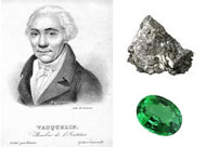 Louis Nicolas Vauquelin discovered beryllium in the oxide form in both beryl and emeralds in 1798. Beryllium is a gray-white metal.