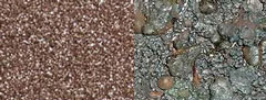 Boron can be acquired as a brown powder. It also occurs in a silvery crystalline form.