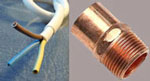 Copper is often used for electrical wiring applications and for household plumbing applications.